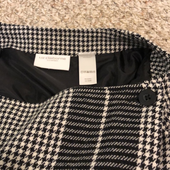 Herringbone Wool Pencil Skirt - Picture 3 of 4